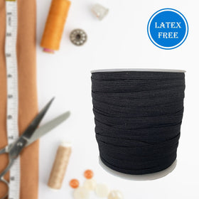 1/4" Elastic Black - 50 yards