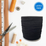 1/4" Elastic Black - 50 yards