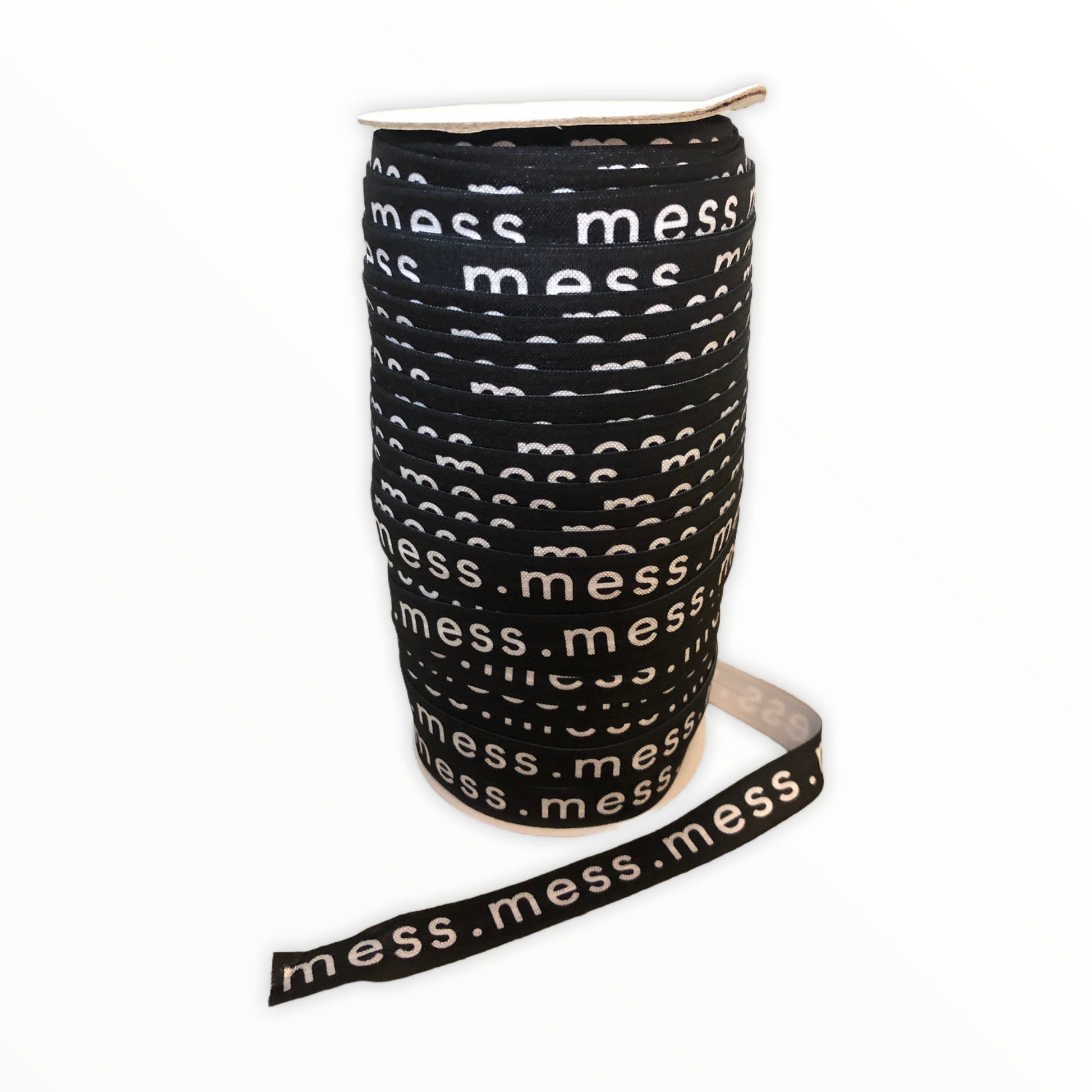 Custom Printed Fold Over Elastic by the Roll - Elastic Band Co.