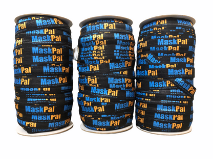 Custom Printed Fold Over Elastic by the Roll - Elastic Band Co.