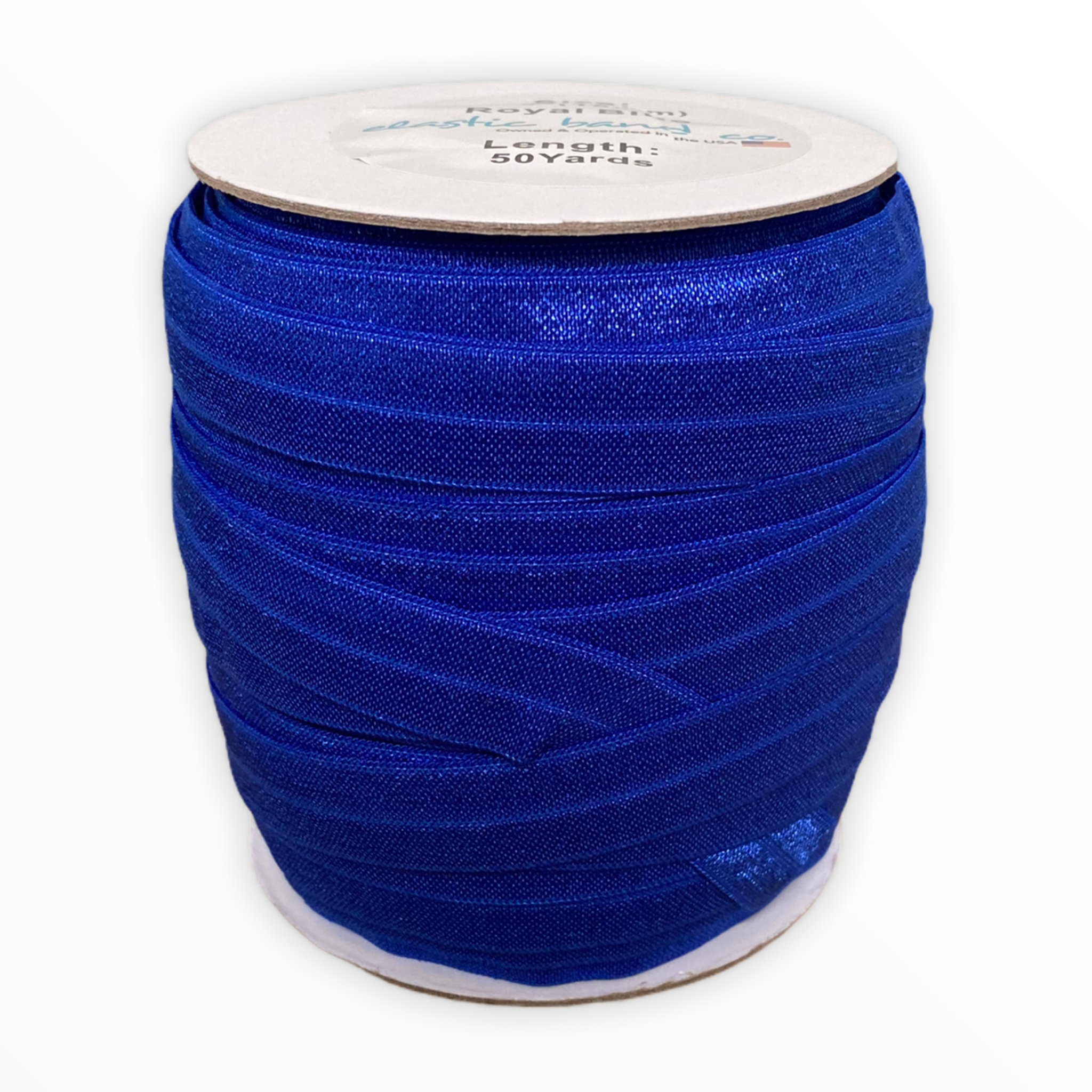 25mm 1 inch #350 Royal blue solid fold over elastic 100 yards/lot